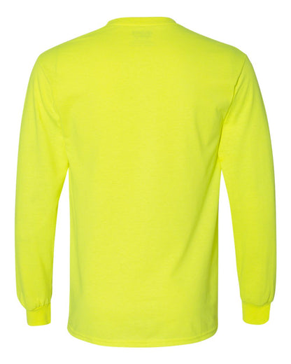 Gildan DryBlend® 50/50 Long Sleeve T-Shirt 8400 #color_Safety Green