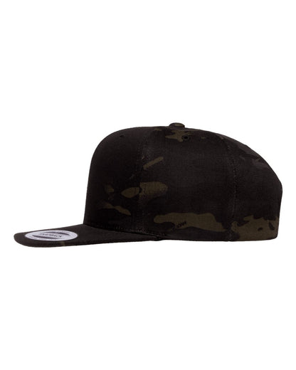 YP Classics Premium Flat Bill Snapback Cap 6089M #color_Multicam Black