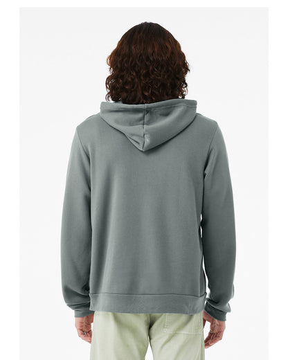 BELLA + CANVAS Unisex Sponge Fleece Full-Zip Hooded Sweatshirt 3739 #color_BLUE STORM