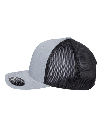 Flexfit 110® Mesh-Back Cap 110M #color_Heather Grey/ Black