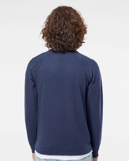 Independent Trading Co. Icon Lightweight Loopback Terry Crewneck Sweatshirt SS1000C #colormdl_Indigo