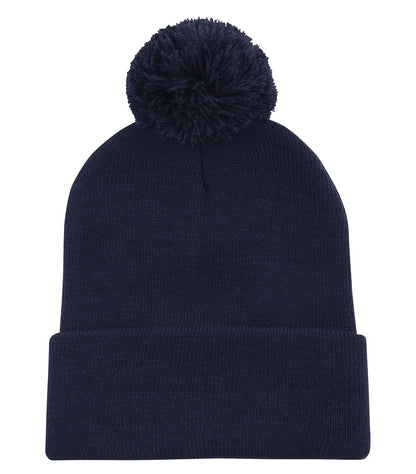 Atc Striped Cuff Pom Pom Toque C1202 #color_True Navy