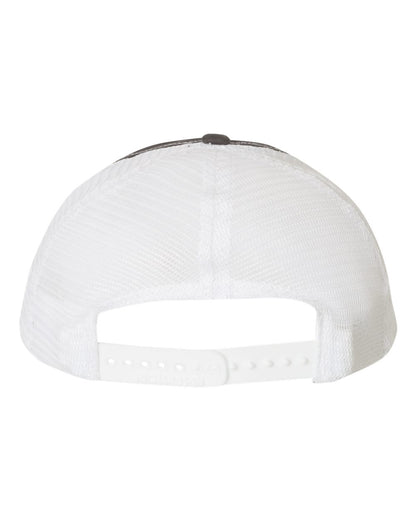 Richardson Garment-Washed Trucker Cap 111 #color_Charcoal/ White