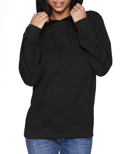 Next Level Apparel Unisex Laguna French Terry Pullover Hooded Sweatshirt 9301 #color_BLACK