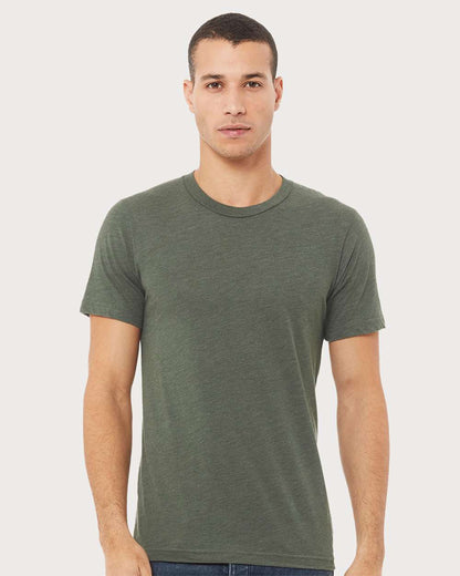 BELLA + CANVAS Triblend Tee 3413 #colormdl_Military Green Triblend