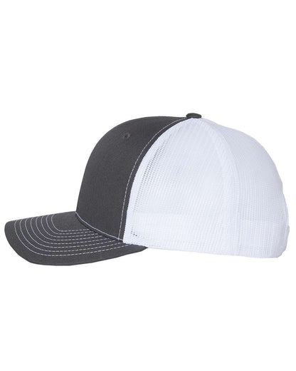 Richardson Snapback Trucker Cap 112 #color_Charcoal/ White