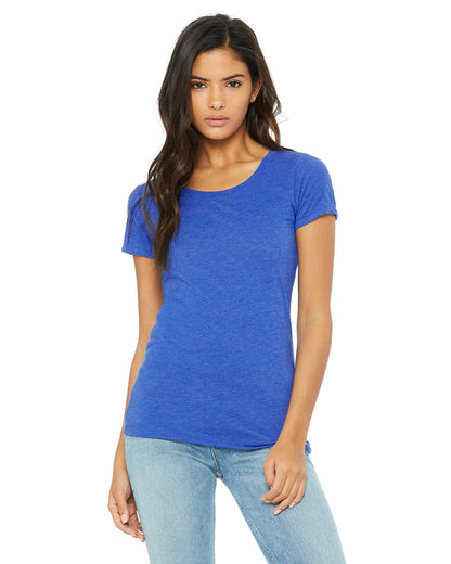BELLA + CANVAS Ladies' Triblend Short-Sleeve T-Shirt B8413 #color_TR ROYAL TRIBLND