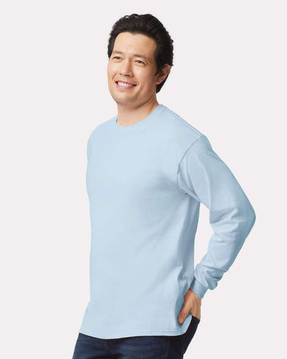 Gildan Ultra Cotton® Long Sleeve T-Shirt 2400 #colormdl_Light Blue