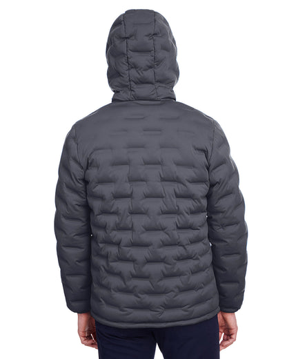 North End Men's Loft Puffer Jacket NE708 #color_CARBON / BLACK