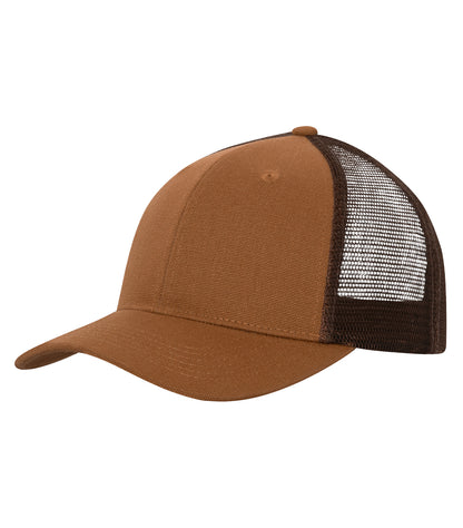 ATC WeRK Accsry Canvas Snapback Trucker Cap WERK1333 #color_Caramel/Chocolate