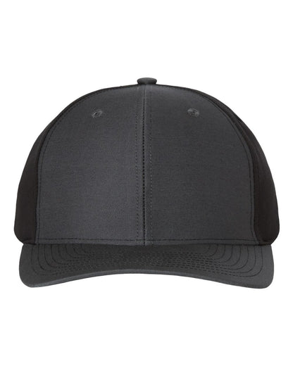 Richardson Twill Back Trucker Cap 312 #color_Charcoal/ Black