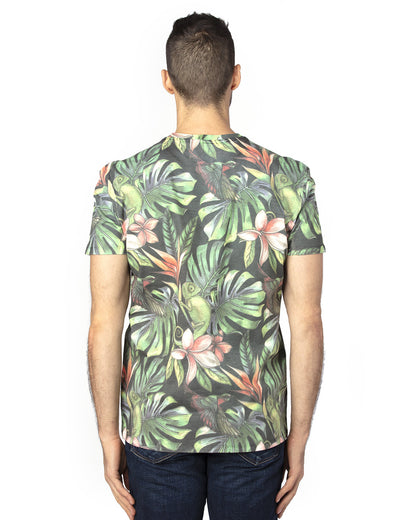 Threadfast Unisex Ultimate CVC T-Shirt 100A #color_TROPICAL JUNGLE