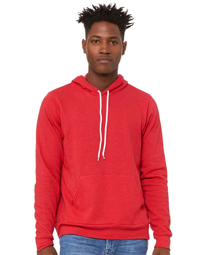 BELLA + CANVAS Sponge Fleece Hoodie 3719 #colormdl_Heather Red