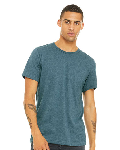 BELLA + CANVAS CVC Jersey Tee 3001CVC #colormdl_Heather Deep Teal