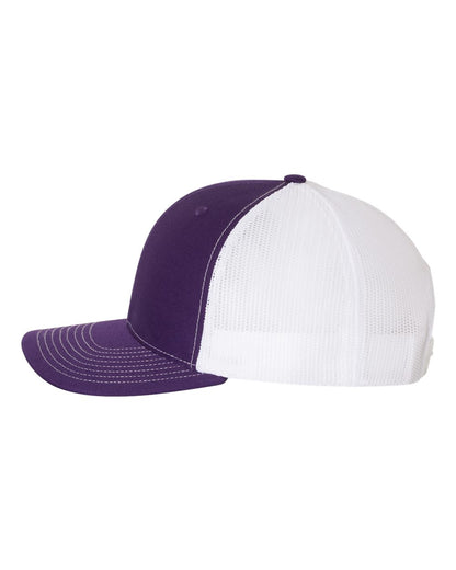 Richardson Snapback Trucker Cap 112 #color_Purple/ White