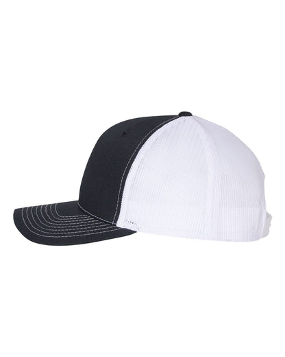 Richardson Five-Panel Trucker Cap 112FP #color_Navy/ White