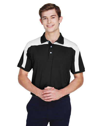 Team 365 Men's Victor Performance Polo TT22 #color_BLACK