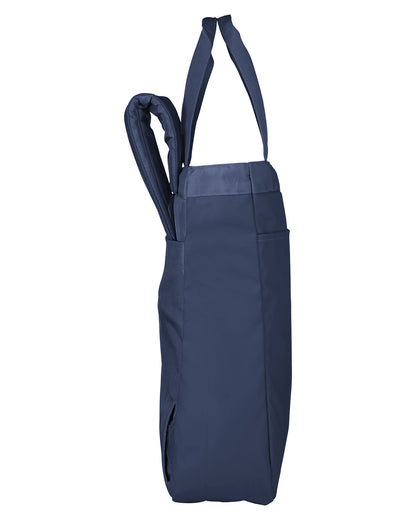 North End Men's Reflective Convertible Backpack Tote NE901 #color_CLASSIC NAVY