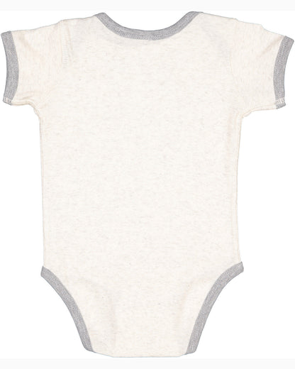 Rabbit Skins Infant Baby Rib Bow Tie Bodysuit RS4407 #color_NATURAL HTH / HTH