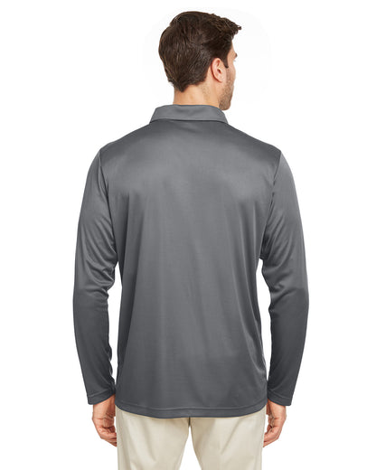 Team 365 Men's Zone Performance Long Sleeve Polo TT51L #color_SPORT GRAPHITE