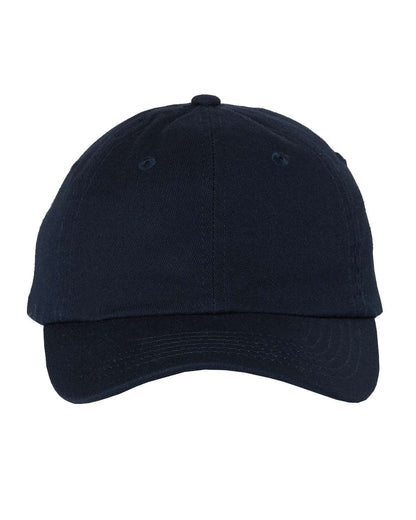 Valucap Small Fit Bio-Washed Dad Hat VC300Y #color_Navy