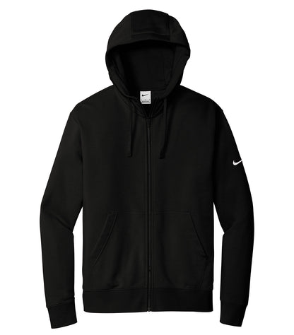 Nike Club Fleece FZ Coporate Hoodie DR1513 #color_Black