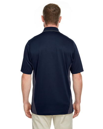 Harriton Men's Flash Snag Protection Plus IL Colorblock Polo M386 #color_DK NAVY / DK CHRC