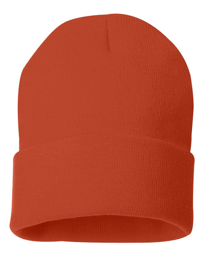 Sportsman 12" Solid Cuffed Beanie SP12 #color_Orange