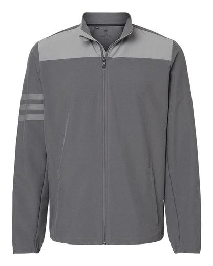 Adidas 3-Stripes Full-Zip Jacket A267 #color_Grey Five/ Grey Three