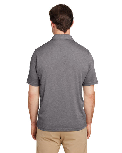 Team 365 Men's Zone Sonic Heather Performance Polo TT51H #color_DARK GREY HEATHR