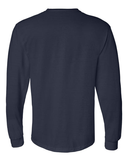 Gildan DryBlend® 50/50 Long Sleeve T-Shirt 8400 #color_Navy