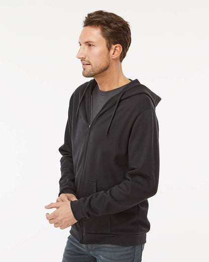 M&O Unisex Zipper Fleece Hoodie 3331 #colormdl_Black