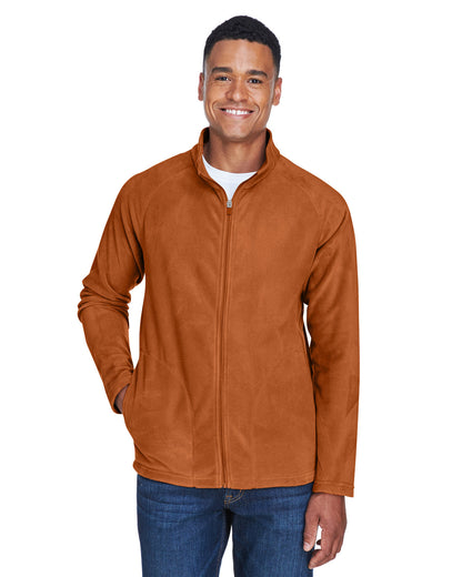 Team 365 Men's Campus Microfleece Jacket TT90 #color_SPORT BNRT ORNGE