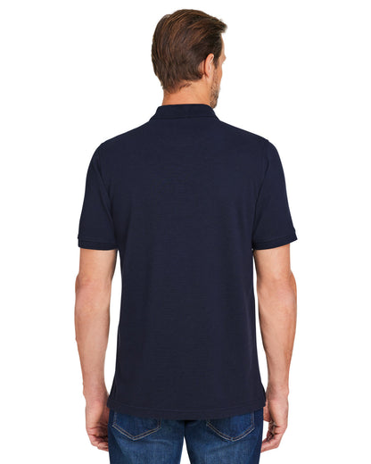 Harriton Men's Valiant Cotton Snag Protect Polo M205 #color_DARK NAVY