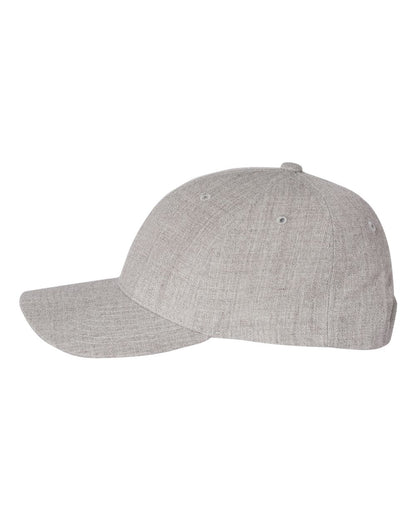 YP Classics Premium Curved Visor Snapback Cap 6789M #color_Heather Grey