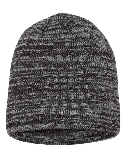 Sportsman 8" Marled Beanie SP03 #color_Grey/ Charcoal