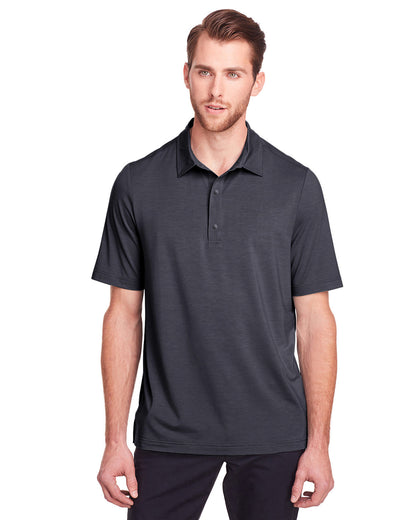 North End Men's Jaq Snap-Up Stretch Performance Polo NE100 #color_CARBON