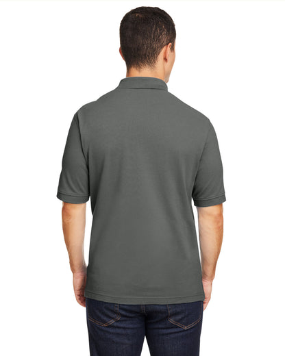 Harriton Men's Short-Sleeve Polo M200 #color_CHARCOAL