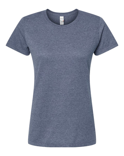 M&O Women's Gold Soft Touch T-Shirt 4810 #color_Heather Navy