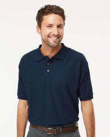 M&O Ring-Spun Piqué Polo 7002 #colormdl_Navy