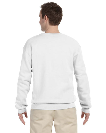 JERZEES Adult NuBlend® Fleece Crew 562 #color_WHITE