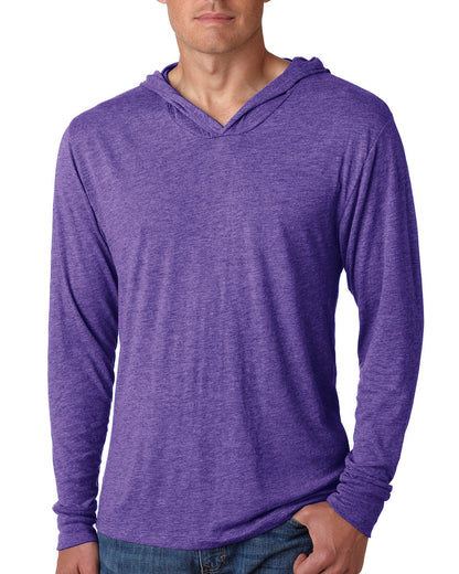 Next Level Apparel Adult Triblend Long-Sleeve Hoody N6021 #color_PURPLE RUSH