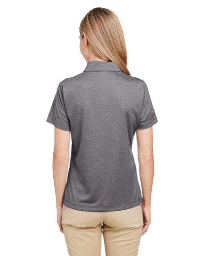 Team 365 Ladies' Zone Sonic Heather Performance Polo TT51HW #color_DARK GREY HEATHR