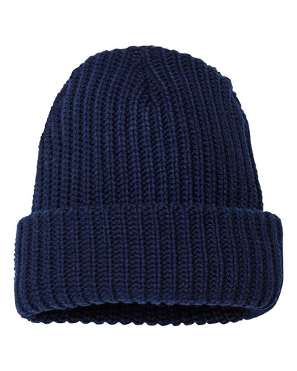 Sportsman 12" Chunky Cuffed Beanie SP90 #color_Navy