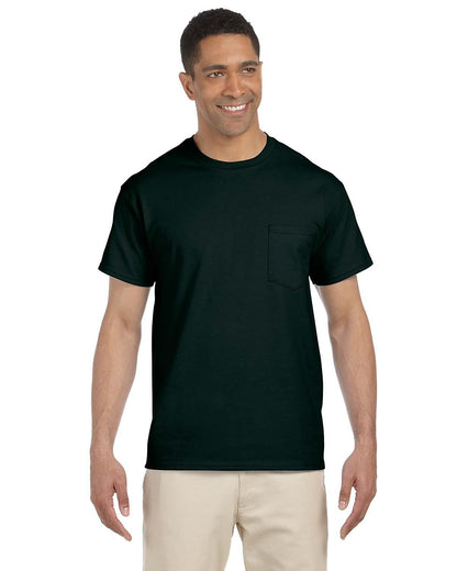 Gildan Adult Ultra Cotton®Pocket T-Shirt G230 #color_FOREST GREEN