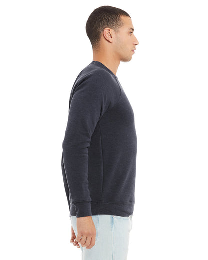 BELLA + CANVAS Unisex Sponge Fleece Crewneck Sweatshirt 3901 #color_HEATHER NAVY