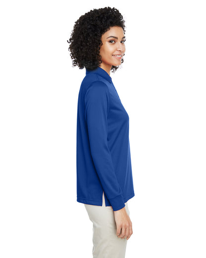 Harriton Ladies' Advantage Snag Protection Plus IL Long Sleeve Polo M348LW #color_TRUE ROYAL