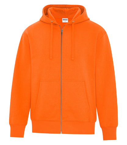 ATC WeRK Heavyweight Fleece FZ Hood WERK422 #color_Safety Orange