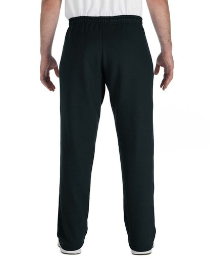 Gildan Adult Heavy Blend™ Adult Open-Bottom Sweatpant G184 #color_BLACK