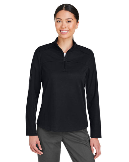 North End Ladies' Express Tech Performance Quarter-Zip NE412W #color_BLACK